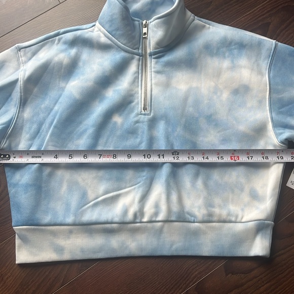 Ardene Tie-Dye Relaxed Mock Neck Fleece S - Picture 9 of 10